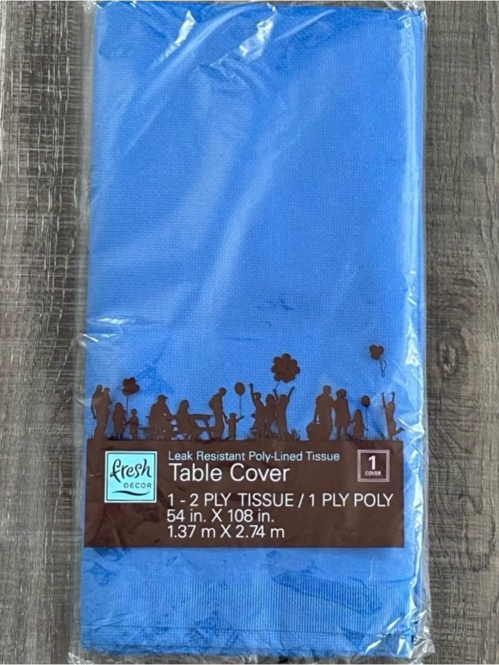 💞 New Nautical Blue 2-Ply Water Resistant Textured Party Table Cover